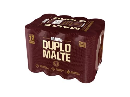 Pack Cerveja Brahma Duplo Malte Lata Sleek - com 12 unidades 350ml