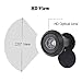 Door Viewer Peephole, Solid Brass 200-degree Door Viewer with Heavy Duty Rotating Privacy Cover for 1-3/8