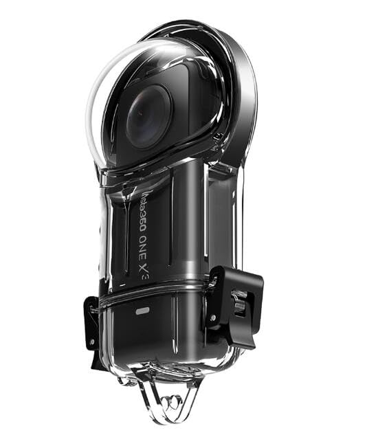 Coyktonty Waterproof Housing Case for Insta360 X4,50M Dive Case Protective Underwater Shell with Bracket Mount Adapter Accessories