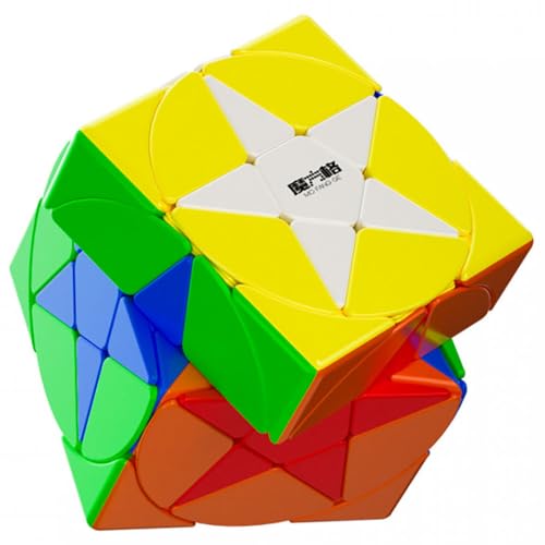 Image of HAWKISTER Qiyi Pentacle Cube (Lite) - Stickerless Shape Mod Speed Cube Puzzle, Unique Star Pattern, Challenging Brain Teaser, 6+ Years