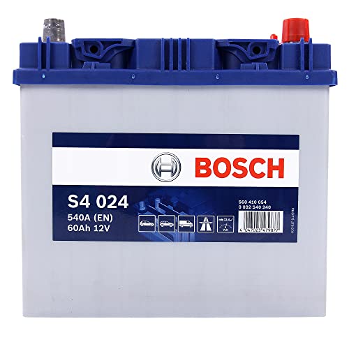 Bosch S4024 - Car Battery - 60A/H - 540A - Lead-Acid Technology - for Vehicles without Start/Stop...
