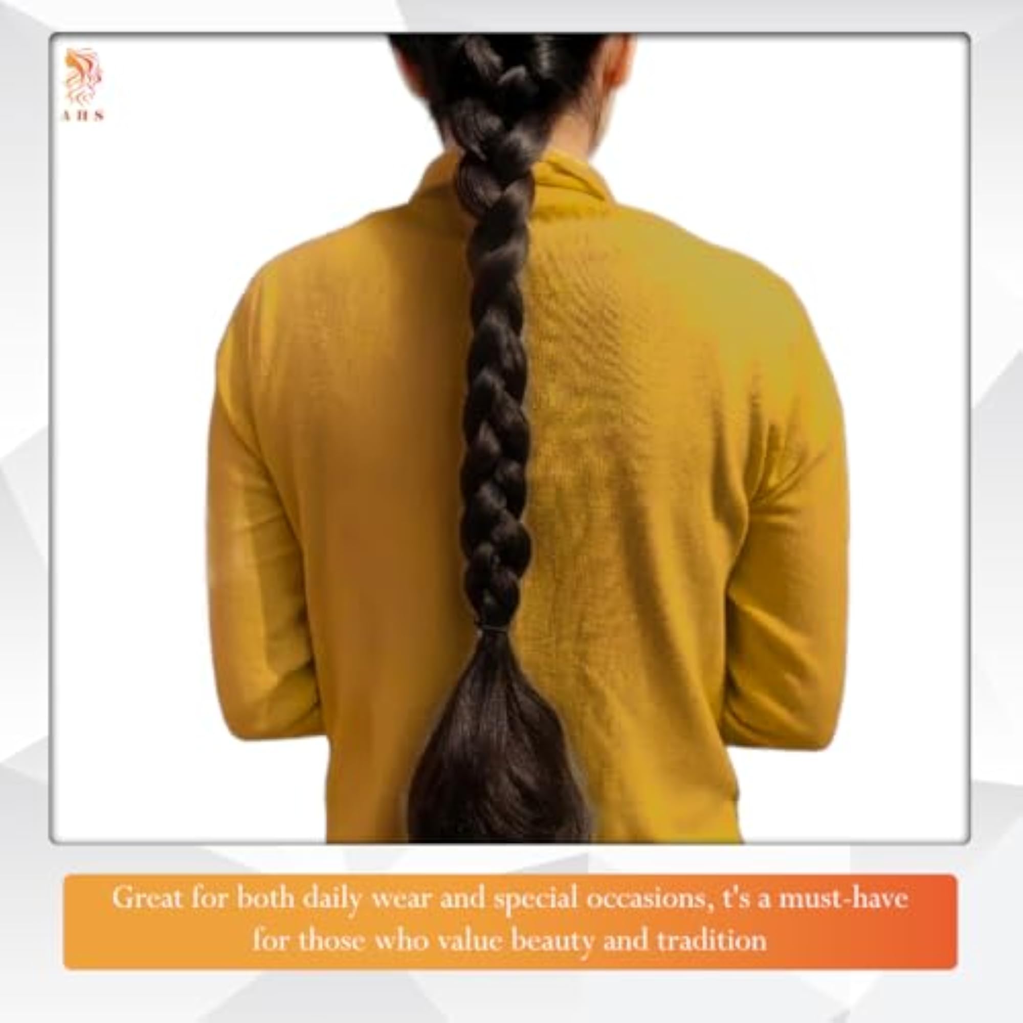 Women's Hair Extension for Wedding, 24 Inch Baal Choti