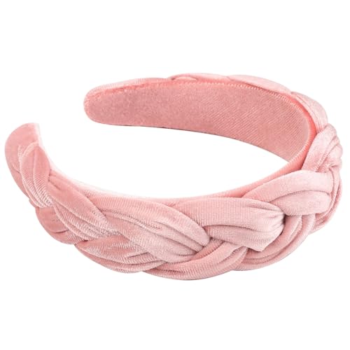 Image of DRESHOW Velvet Braided Headband Women Hair Hoop Elastic Hair Bands Fashion Headbands for Women