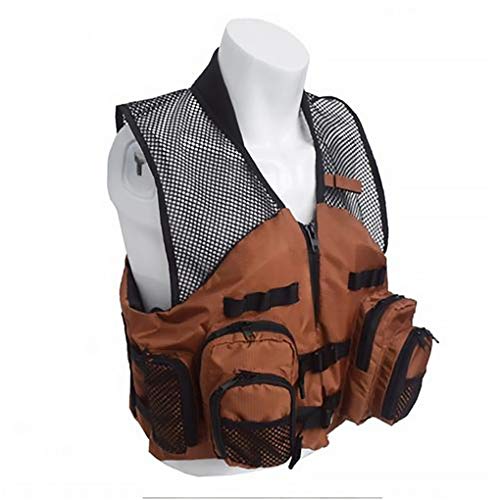 Ajustável Pesca Vest Mulheres Homens Outdoor Fisherman Vest com Multi-Projeto do bolso