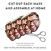 Personalised Photo Face Masks - Perfect For Hen Do, Stag Do, Birthday Party - Cut at Home (DIY) - Elastic - 10 Masks #4