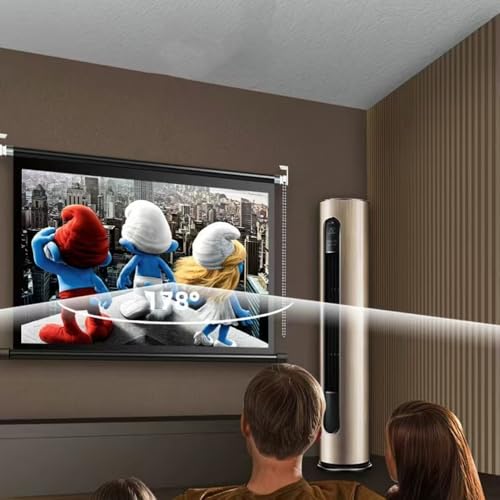 Pantalla de proyección manual 50" 4:3 para cine en casa miniatura 6