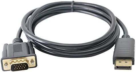 DP to VGA,DisplayPort to VGA Adapter,DP Male to VGA Male Cable Connector 1080p for Monitor, Desktop,Laptop,PC,HDTV and More (DP to VGA Male)