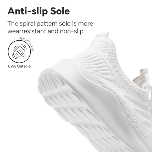 Womens Fashion Slip on Sneakers Breathable Non Slip Tennis Sports Shoes Fitness Lightweight Outdoor Training Mesh Upper4