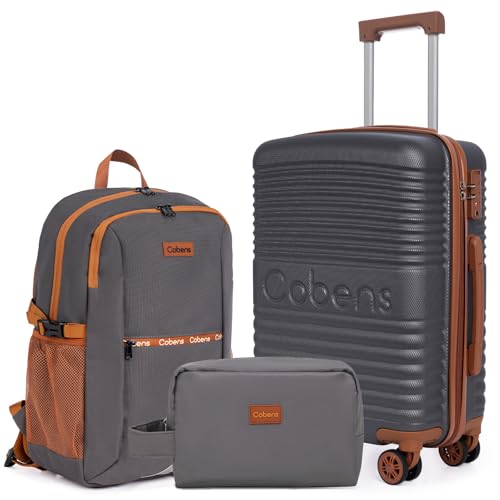 Image of Carry-on Luggage 22x14x9 Airline Approved, Suitcases with Wheels Hardshell, Lightweight Luggage Set with TSA Lock, 20Inch Black Carry-on Suitcase
