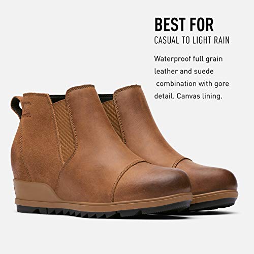 Sorel Women's Evie Pull-On Bootie — Waterproof Suede Leather — Wedge Ankle Booties2
