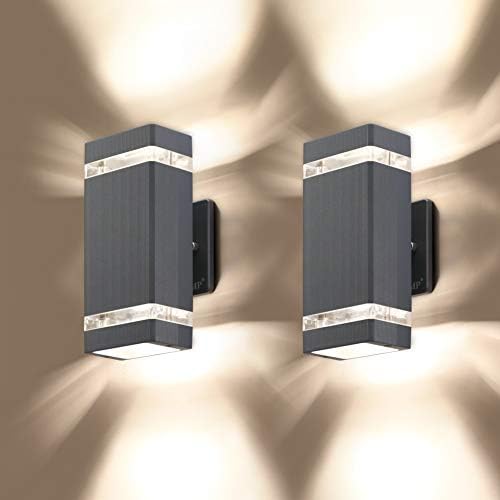 LMP LED Outdoor Wall Light, Aluminum IP65 Waterproof Porch Lights
