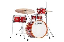 4-piece shell pack drum kit featuring 18" x 12" bass drum, 10" x 7" tom drum, 14" x 7" floor tom drum and 13" x 5" snare drum 8mm 9-ply poplar shells deliver focused yet deep tone ideal for small venues and intimate performances Bass drum mounted cym...