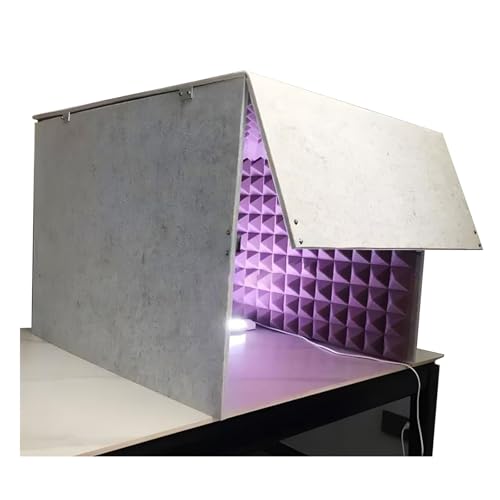 Portable Vocal Booth - Soundproof Cover with Studio Mic Sound Absorbing Foam for Recording, Singing, Game Live Streaming, Voice Chat