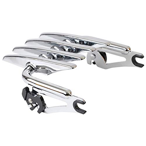 Aufer Chrome Detachable Stealth Mounting Luggage Rack Trunk Rack Compatible With For Touring Road King Road Glide Street Glide Electra Glide Flhr Flht Flhx Fltr 2009-2022 #TOP5