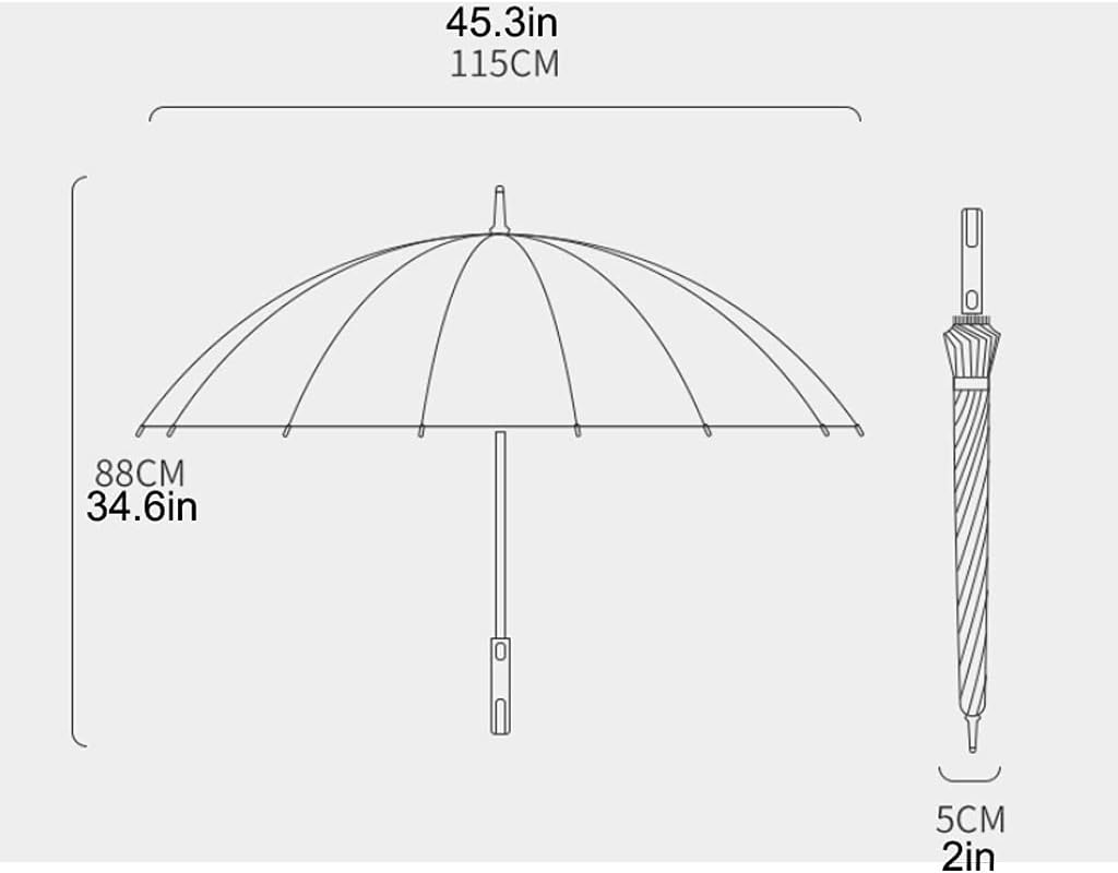 Vented Golf Umbrella Oversized Umbrella with Ergonomic Handle Compact Windproof Stick Umbrella for Business Sports Golf Umbrella for Adults Men Women