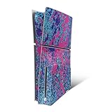 MightySkins スキン Playstation 5 スリムディスクエディションコンソールのみに対応 - 鮮やかな飛び散り | 保護 耐久性 ユニークなビニールデカール ラップカバー | 貼り付け簡単 | アメリカ製