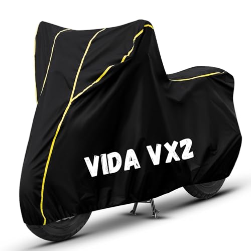 Image of Bike Cover for Vida VX2 100% Waterproof, Dustproof & Scratch Resistant| Fully Bottom Elastic UV Resistant Heavy Duty Body Cover | All Weather Outdoor Use