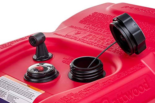 Attwood 8806Lpg2S Portable Marine Boat Fuel Tank, Epa-Certified - 6-Gallon - With Fuel Gauge #TOP4