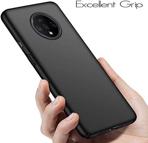 Image of Mobile Back Cover Case for Oneplus 7T | One Plus 7T | 1+7T (Silicone Case|CameraProtection|Black SC1510)