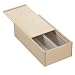 Produktbild 1 x Holzbox mit Schiebedeckel für 2 x 0.7 Liter Flaschen - Maße: 36x18x10cm - Pappelsperrholz - unbehandelt - naturbelassen - mit herausnehmbarer Pappeinlage *** Holzkiste - Flaschenkiste - Flaschenbox - Weinflaschen - Wein - Weinbox - Weinkiste - Weinkassette - Flaschenkassette - Holzartikel ***