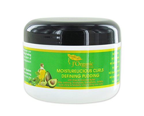 J'Organic Solutions Moisturelicious Curls Defining Pudding (for all hair type with Shea & Avocado Butter & more)