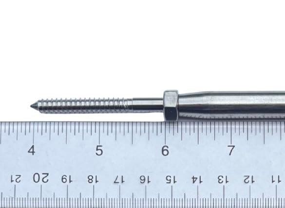 US Stainless Tensores de Acero Inoxidable 316 con Mano para Cable de 1/8" miniatura 6