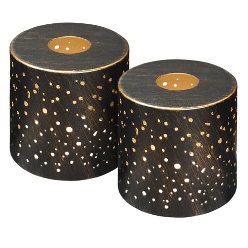 2 Pack Metal Lamp Shades, Diameter 4.75'' Height 5'' with 1-5/8" Fitter,