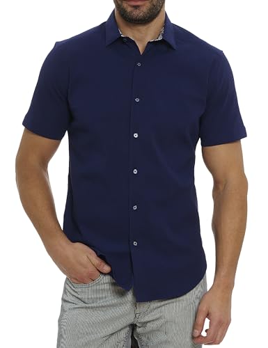 Robert Graham Men's Shark Bite 2 Short Sleeve Woven Shirt