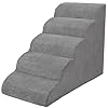 Dog Stairs for Small Dogs, High Density Foam Dog Steps, Extra Wide Non-Slip Pet Ramp for High Beds Or Couch, Soft Doggie Ladder for Dogs Injured, Older Pets, Small Cats