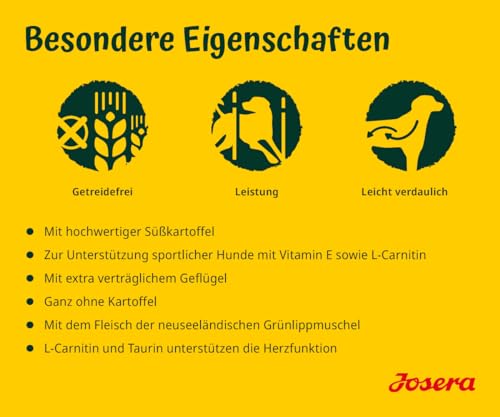 Josera Nature Energetic Trockenfutter für Hunde, 12,5 kg