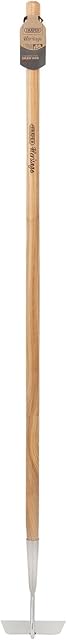 Draper Heritage 99018 Stainless Steel Draw Hoe with Ash Handle, Brown