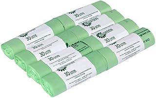 All-Green 30 Litre x 80 Compostable Bags for Kerbside Bin - EN13432 Kitchen/Outdoor Bin Liners