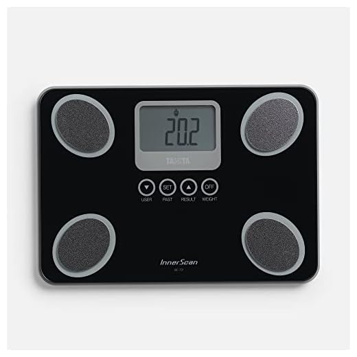 TANITA BC-731 Monitor della Composizione Corporea Innerscan Compatto, in Vetro Display LCD, di Facile Lettura, 10 Misurazioni, Nero
