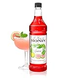 Monin Flavored Syrup, Guava, 33.8-Ounce Plastic Bottle (1 liter)
