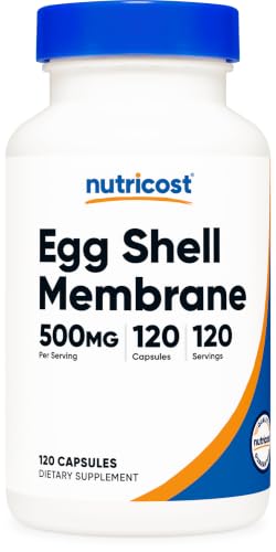 Nutricost Egg Shell Membrane 500mg Per Serving 120 Capsules Gluten-Free