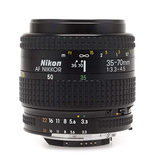Nikon Nikkor 35-70mm f/3.3-4.5 Lens Auto Focusing for F FX mount Nikon SLR DSLR Cameras (Renewed)