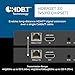 OREI 4K eARC HDMI Extender Balun HDBaseT 3.0 UltraHD 4K @ 60Hz 4:4:4 Over Single CAT6/7 Cable with LAN, CEC, ARC & Bi Directional IR Support, RS-232 Up to 130 Ft Audio Out - PoC