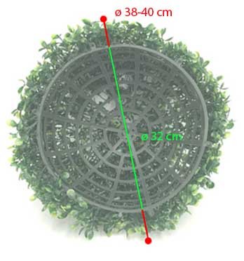 2 Miglior artificiale 38 centimetri Bosso Buxus Topiary Erba Balls