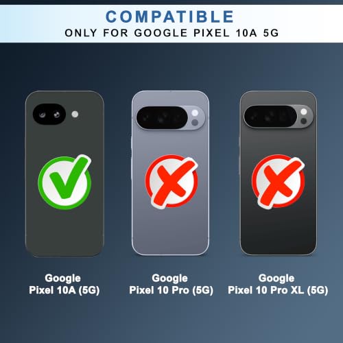 Image of CEDO Magnetic Cover for Google Pixel 10a | Compatible with MagSafe Wireless Charging | Matte Black Case Designed with Magnetic Lock Shockproof Edge Protection Backcover (Translucent Black)