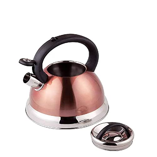 Chaleira Inox com Apito 3L Cobre