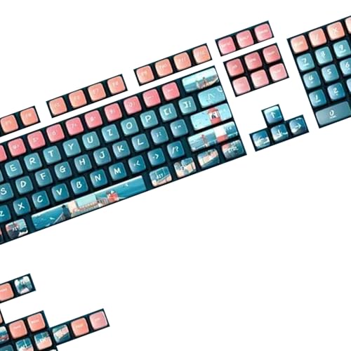 Wynrzyj Juego de teclas optimizado para luz débil, 119 pudines, PBTs retroiluminados, construcción de PC para juegos nocturnos y escenarios de consejo