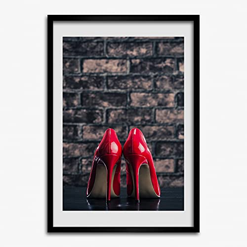 Cadre en bois 50x70 cm Tulup finition premium pour le tableau Talons rouges