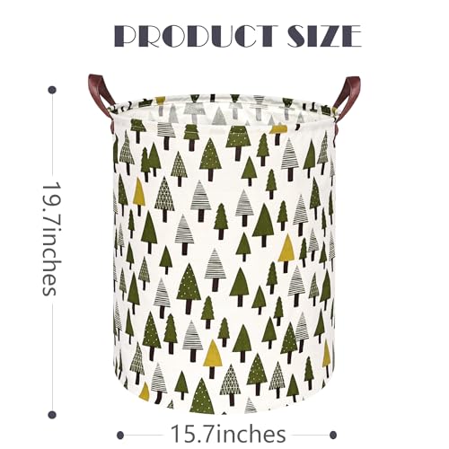 Image of MAIZMZ Girls Storage Basket Laundry Hamper Gifts Organizer Bins Toy Box Laundry Basket Large Canvas Collapsible Chest for Home /Dorm /Kitchen /Pet /Office /Closet /Shelf /