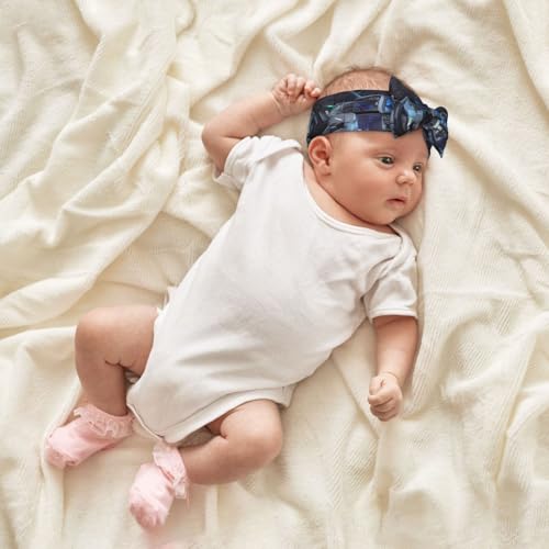 Cabin of the Future Baby Bow Headband. Comfortable baby headband, suitable for daily wear and photo props.4