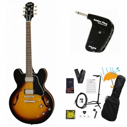 Epiphone/Inspired by Gibson ES-335 Vintage Sunburst (VS) セミアコ ES335 GP-1アンプ付属エレキギター初心者セットR