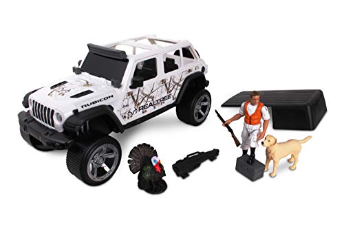 NKOK 1: 18 Realtree 8 Piece Jeep Wrangler Turkey Hunting Playset, Toy, Allows Children to Pretend Play and Use Their Imagination, for Ages 3 and up