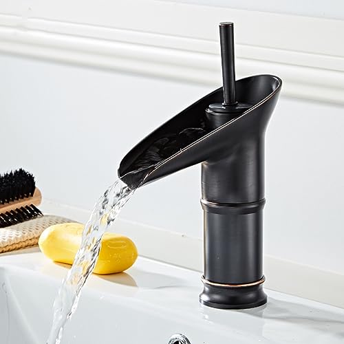 Mélangeur rétro de salle de bain anti-éclaboussures robinet cascade