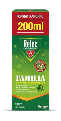 Relec Familia Spray Antimosquitos (+1 año), Repelente Mosquitos, 200 ml