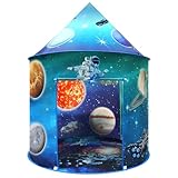 Kaivee Space World Play Tent Pop Up Kids Indoor Sensory Playhouse Children Foldable Kids Tent for Boys Girls Toddler as 3 4 5 6 7 Years Gift as Birthday Christmas Toys