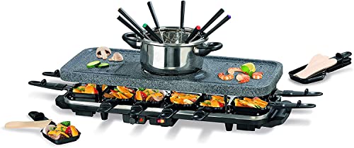 Gourmet Maxx elektr. Raclette Fondue Set Grillplatte Grill Tischgrill aus TV